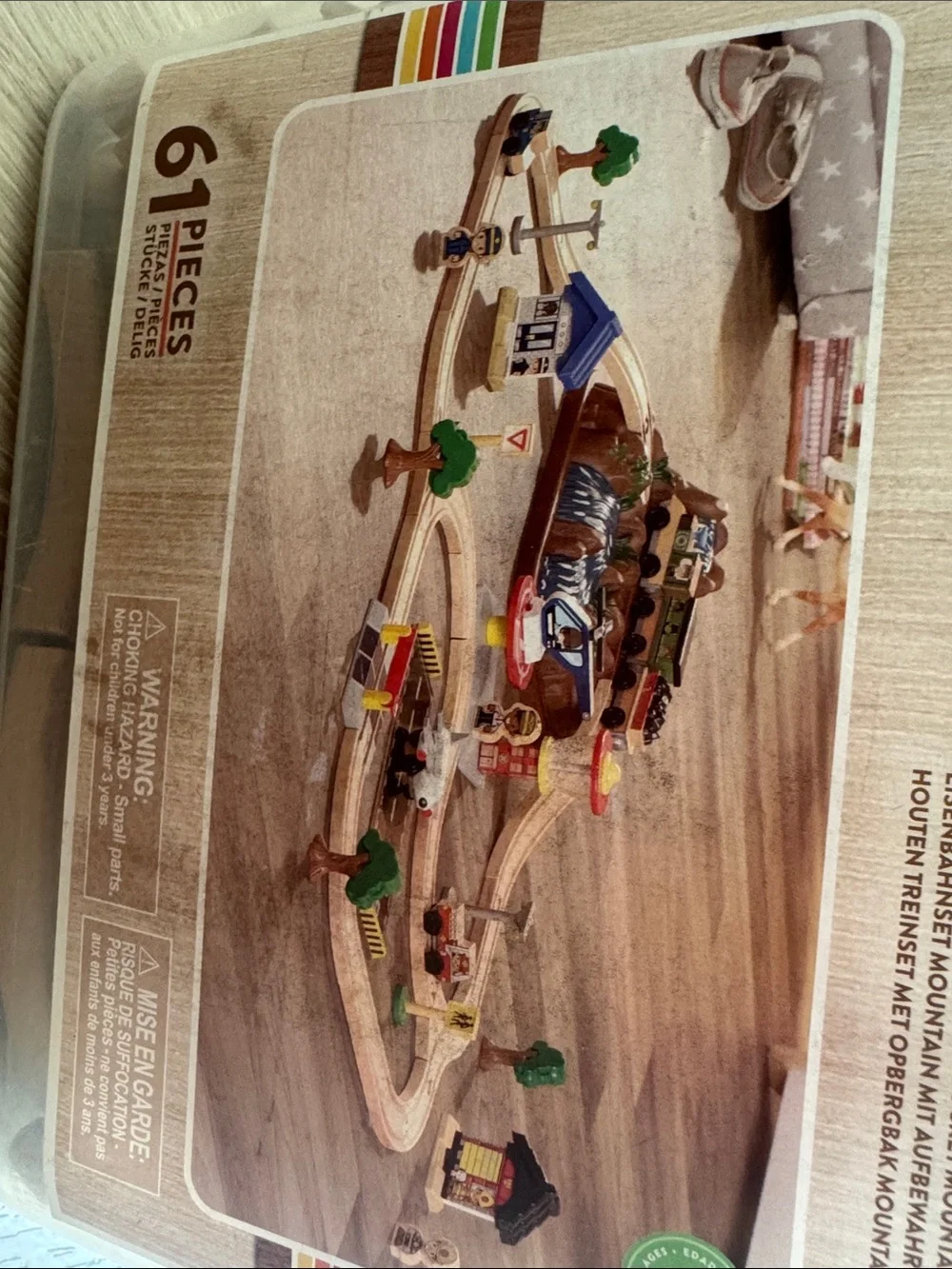 Bucket Top Mountain Train Set - Brown/Green